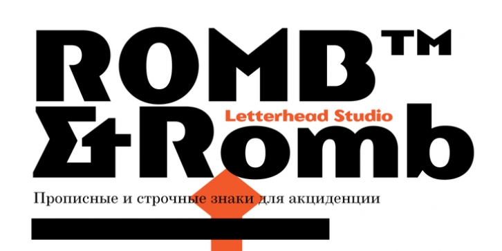 Romb font preview