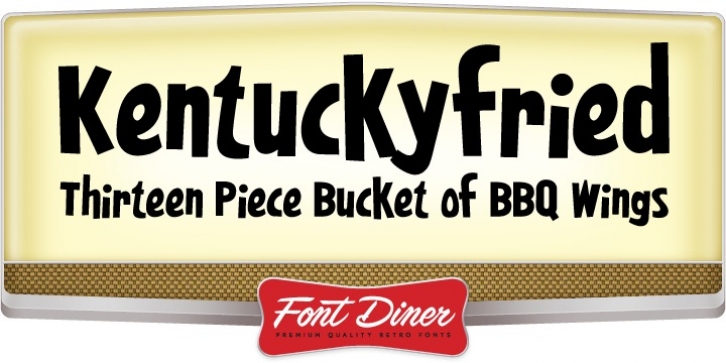 Kentuckyfried font preview