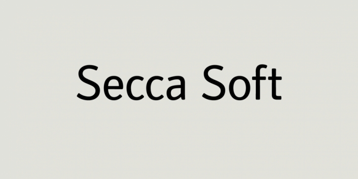 Secca Soft font preview
