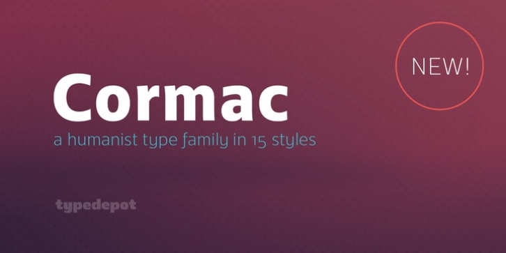 Cormac font preview