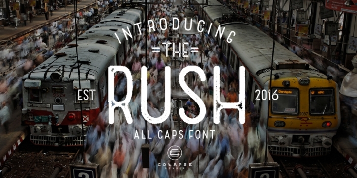 The Rush font preview
