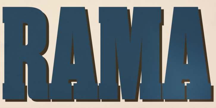 Rama Slab E font preview