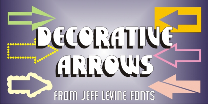Decorative Arrows JNL font preview