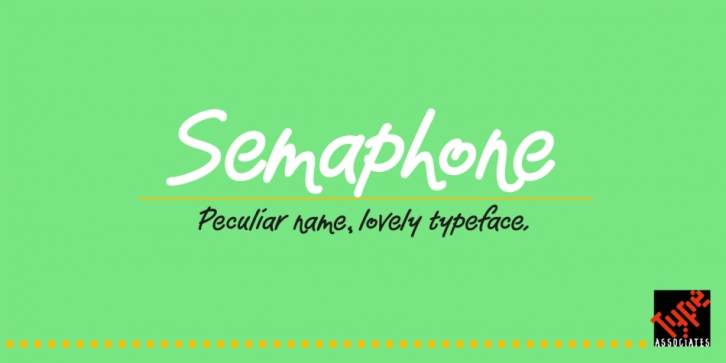 Semaphone font preview