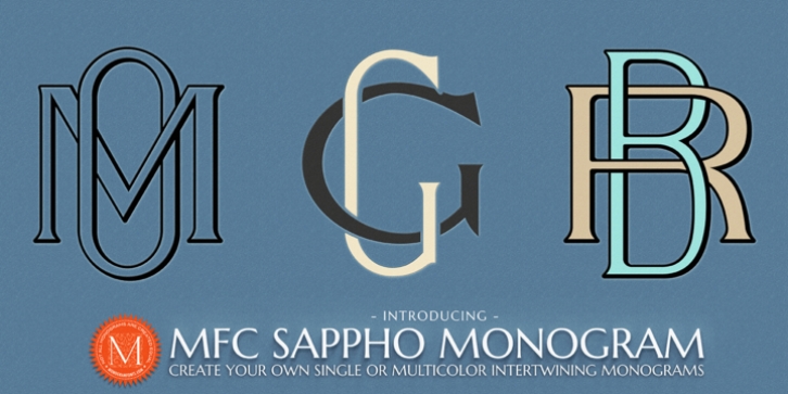 MFC Sappho Monogram font preview
