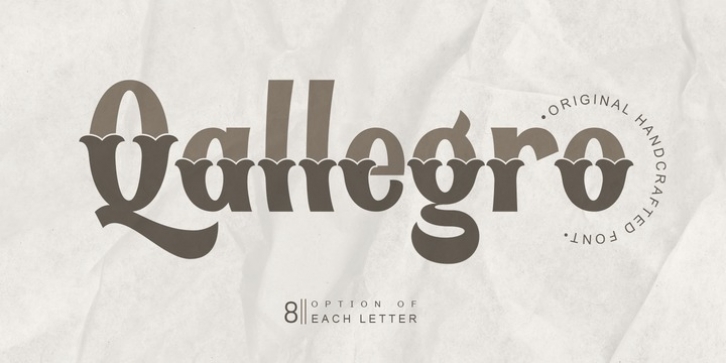 Qallegro font preview