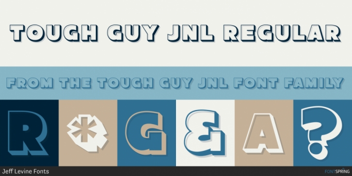 Tough Guy JNL font preview