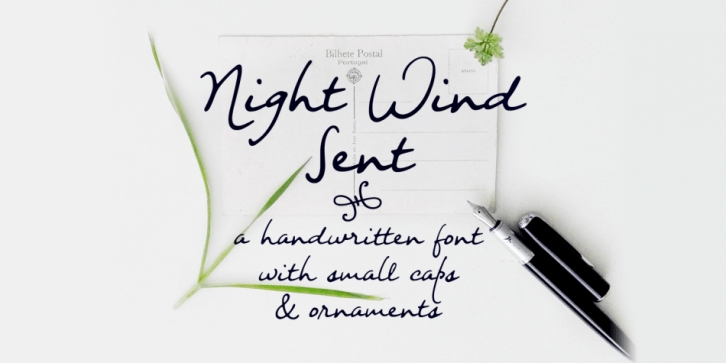 Night Wind Sent font preview