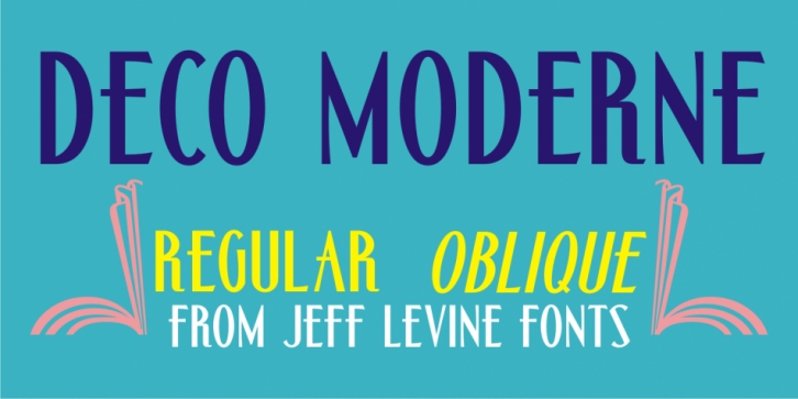 Deco Moderne JNL font preview