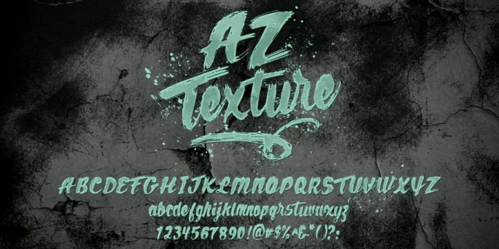 AZ Texture font preview