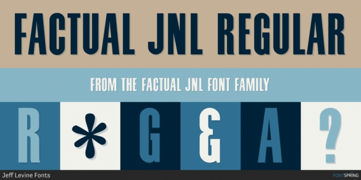 Factual JNL font preview
