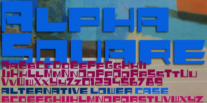 AlphaSquare font preview