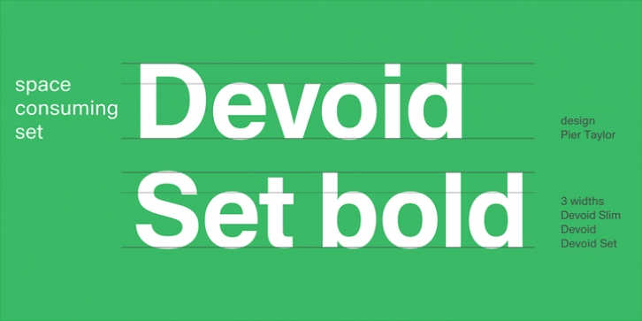 Devoid font preview