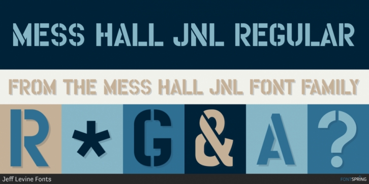 Mess Hall JNL font preview