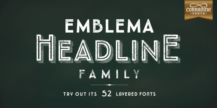 Emblema Headline font preview
