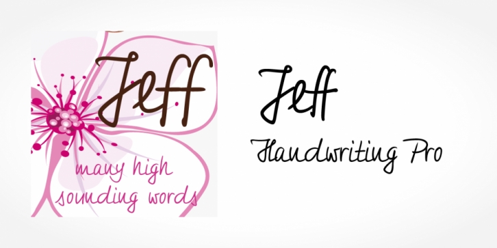 Jeff Handwriting Pro font preview