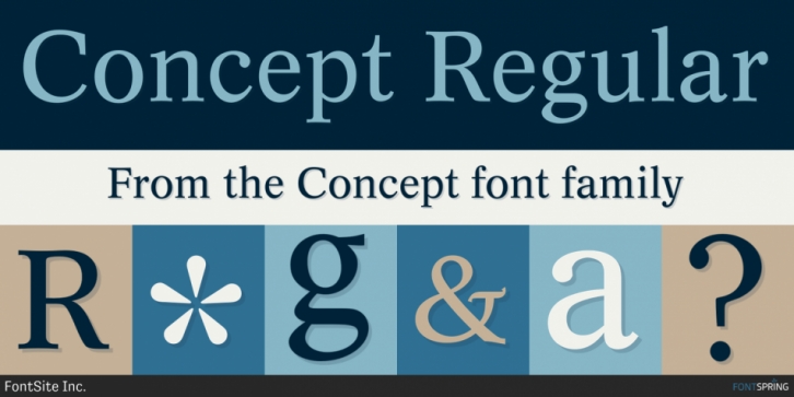 Concept font preview