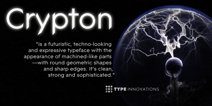 Crypton font preview