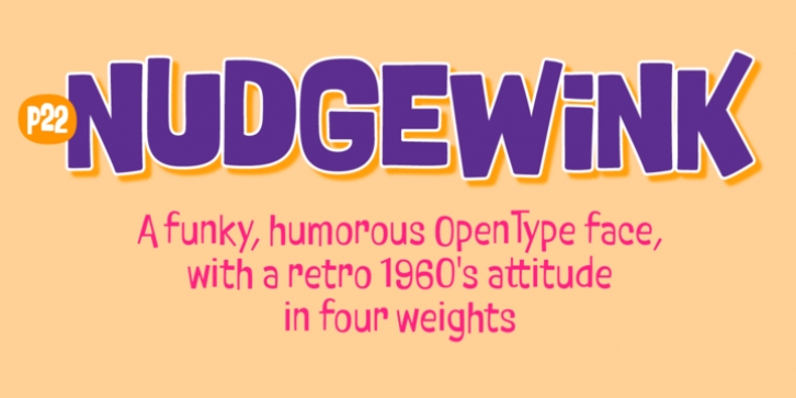 P22 Nudgewink Pro font preview