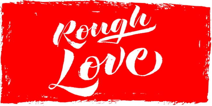 Rough Love font preview