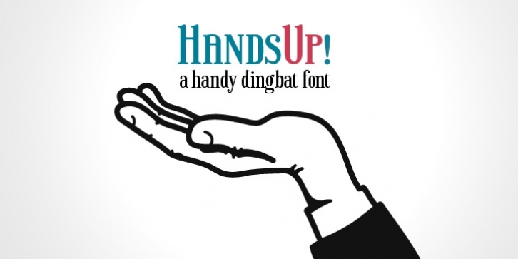 Hands Up font preview