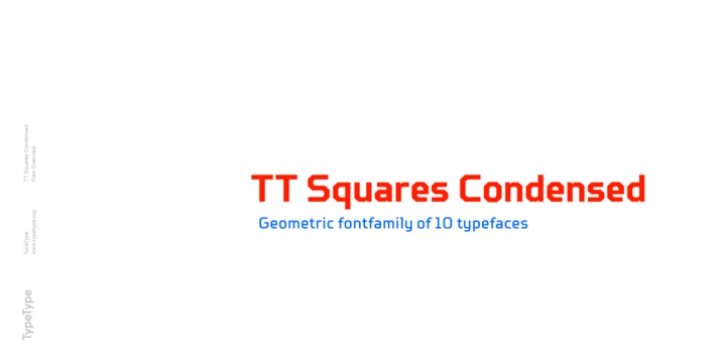 TT Squares Condensed font preview
