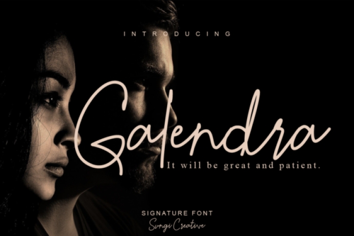 Galendra font preview