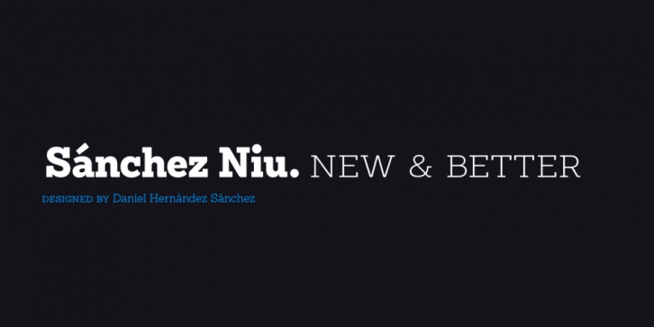 Sanchez Niu font preview