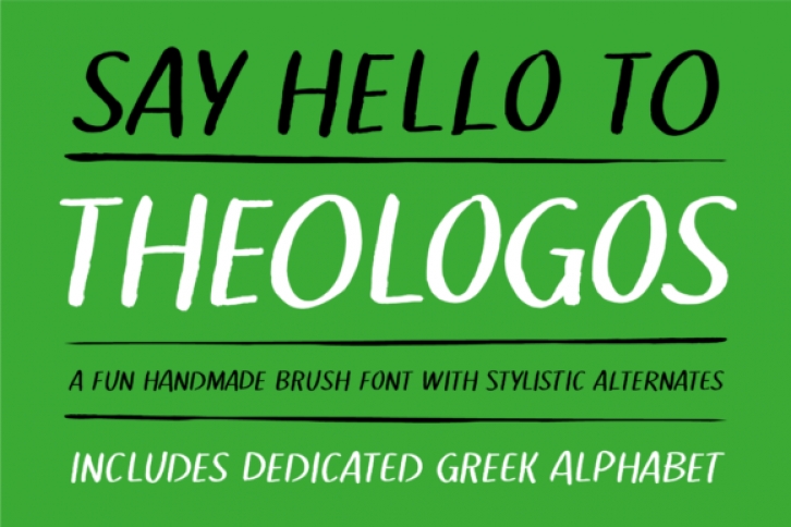 Theologos font preview