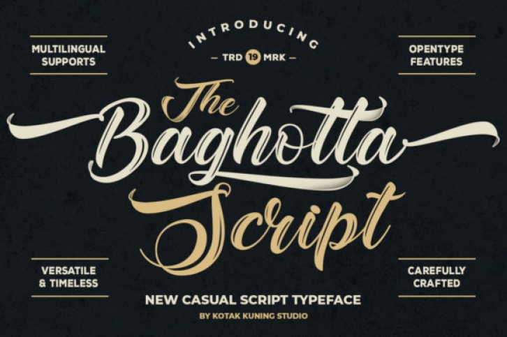 Baghotta font preview