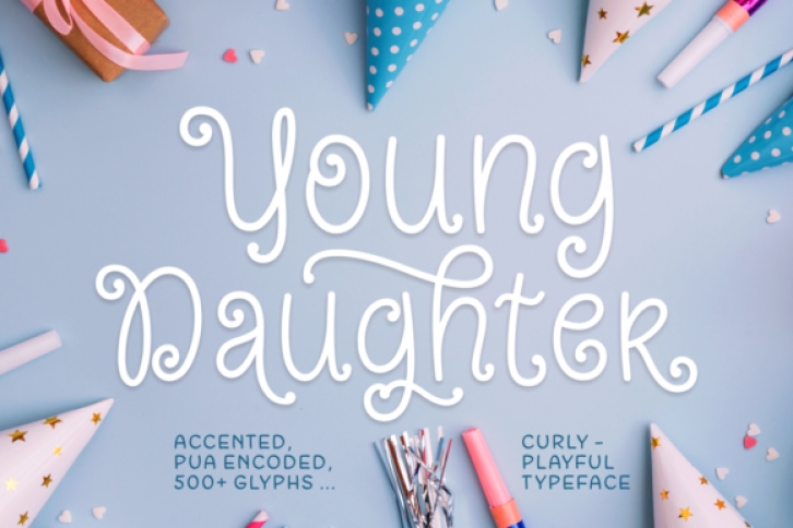 Young Daughter font preview
