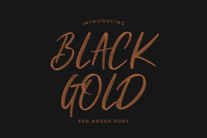Black Gold font preview