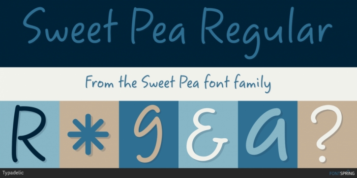 Sweet Pea font preview