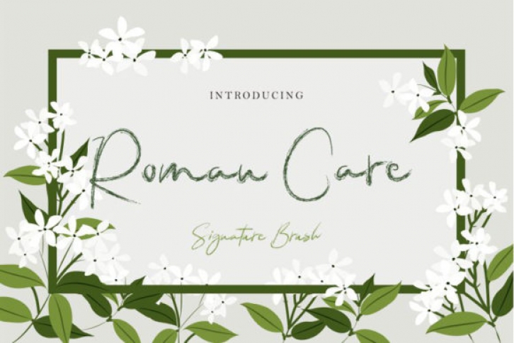 Roman Care font preview
