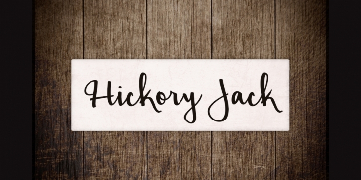 Hickory Jack font preview