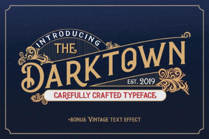Darktown font preview