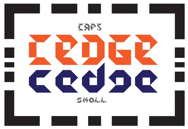 Cedge font preview