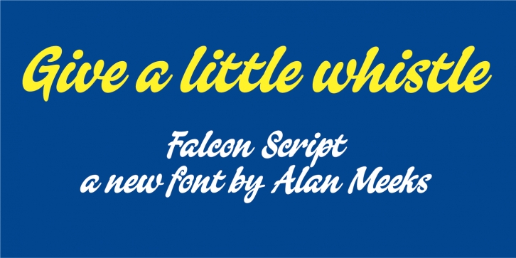 Falcon Script font preview