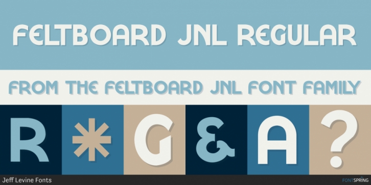 Feltboard JNL font preview