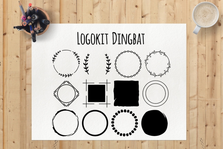 Logokit Dingbat font preview