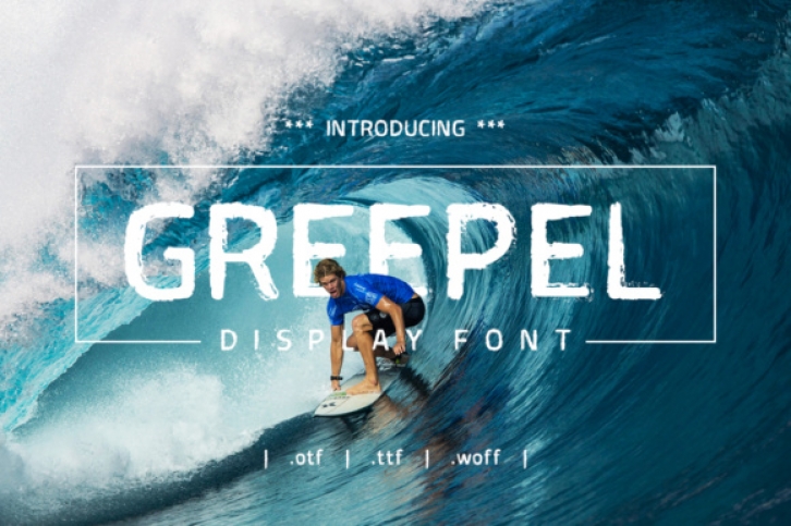 Greepel font preview