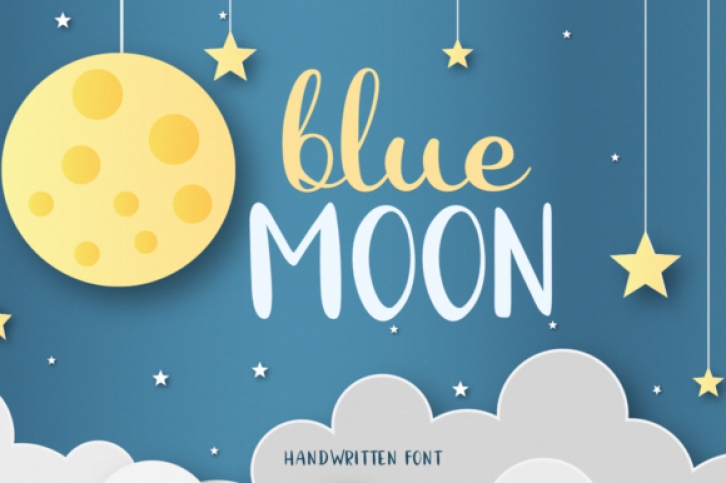 Blue Moon font preview
