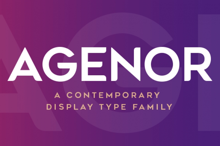 Agenor font preview