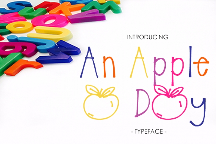 An Apple A Day font preview