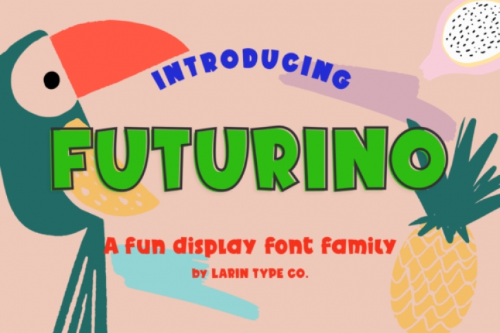 Futurino Family font preview