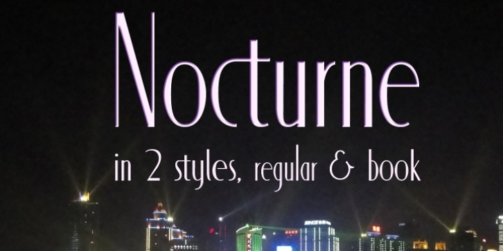 Nocturne font preview