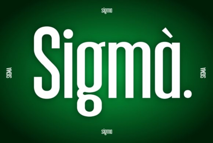 Sigma font preview