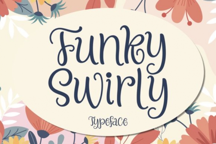 Funky Swirly font preview