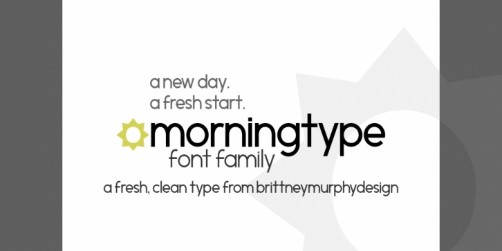 Morningtype font preview