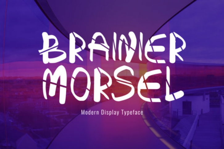 Brainier Morsel font preview